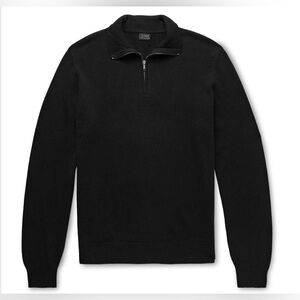 J.Crew - Everyday Cashmere Half-Zip
Sweater - Black size S